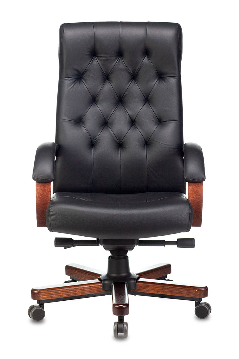 Кресло руководителя Бюрократ T-9928WALNUT кожа